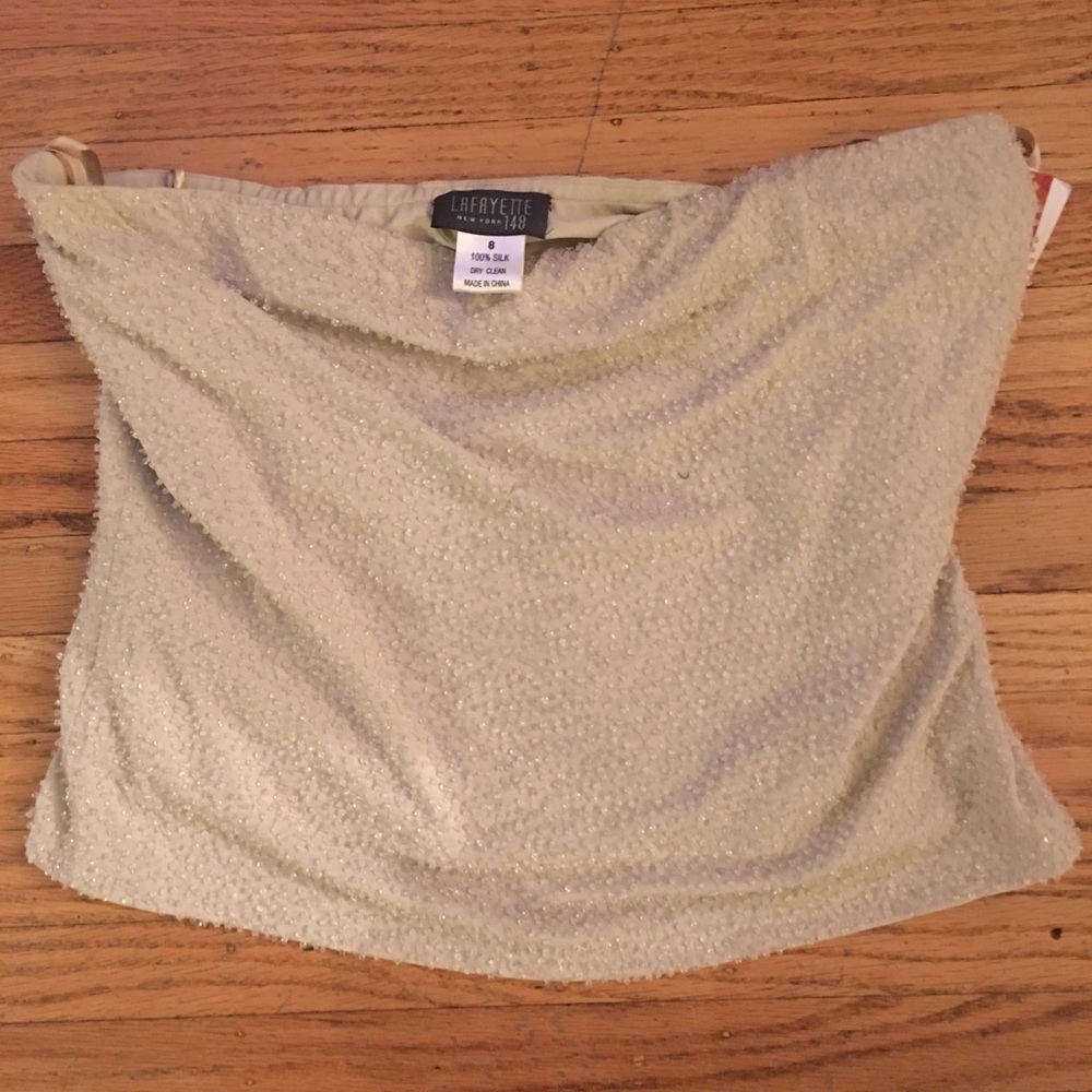 Lafayette 148 NWT Silk tube top Sz 8